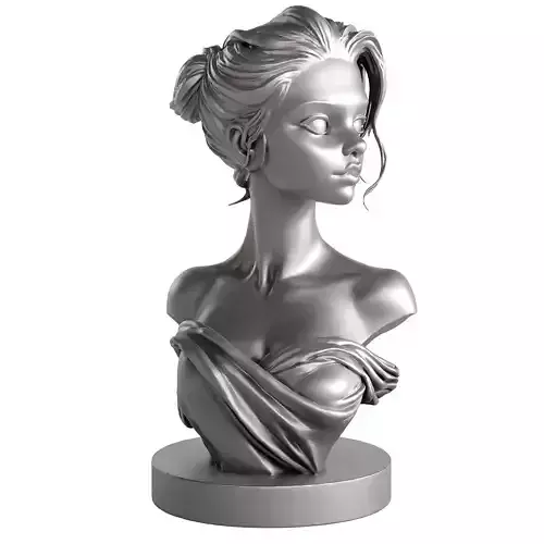 girl head statue 5