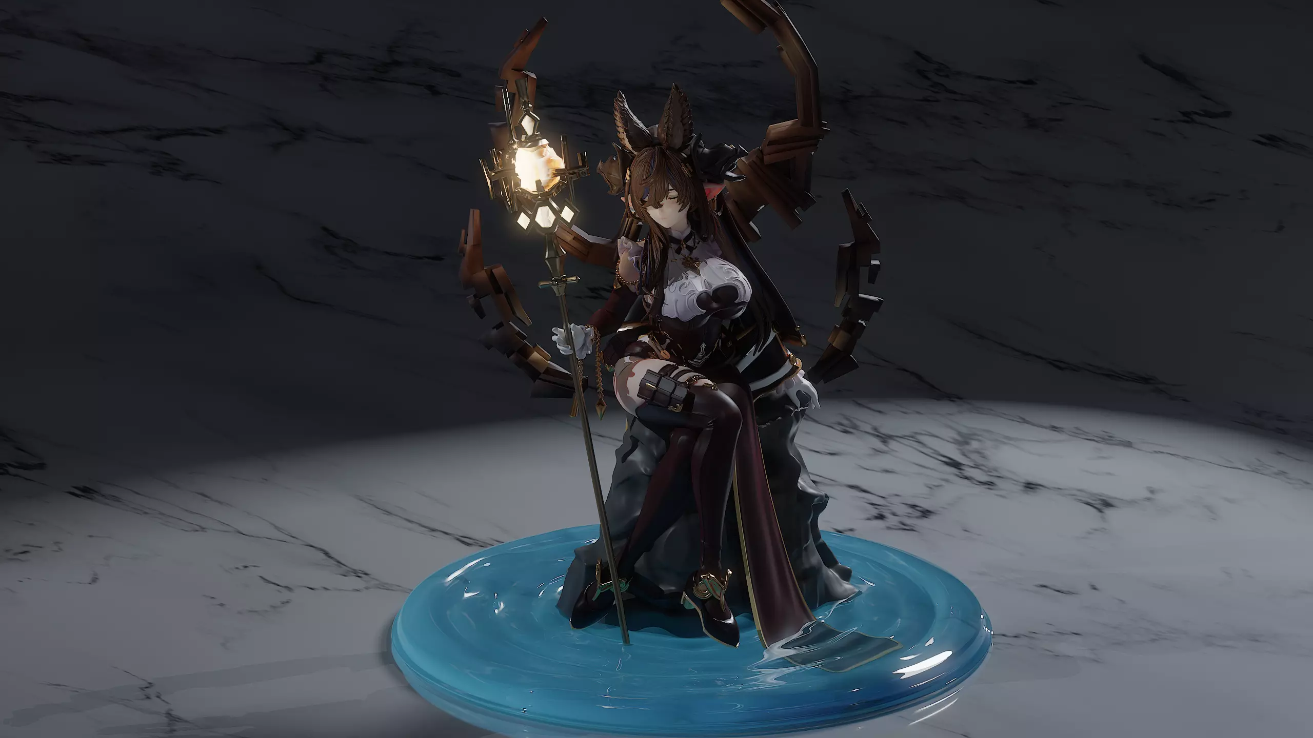 Galleon Gran blue Fantasy 3D print model_13