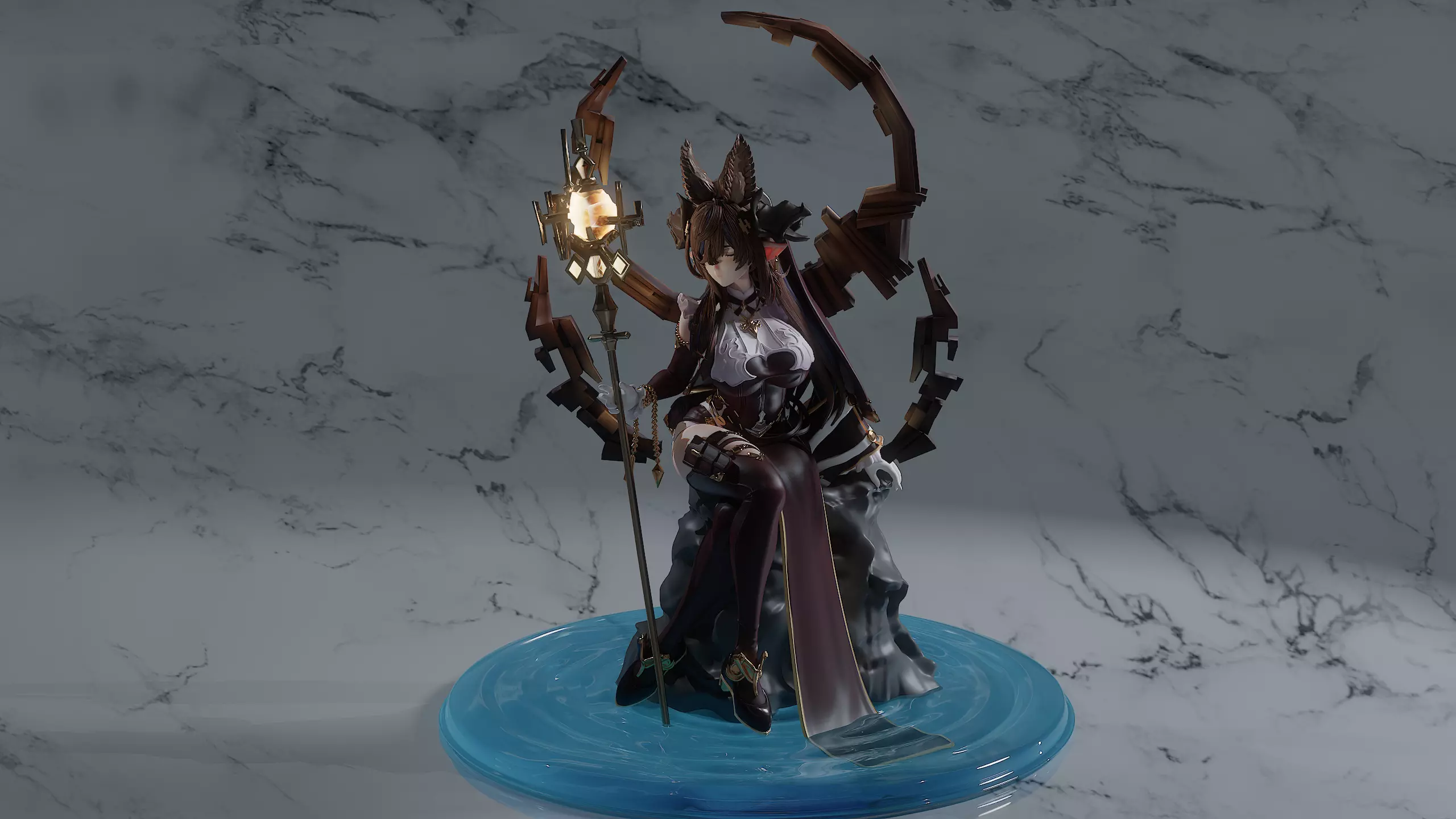 Galleon Gran blue Fantasy 3D print model_14