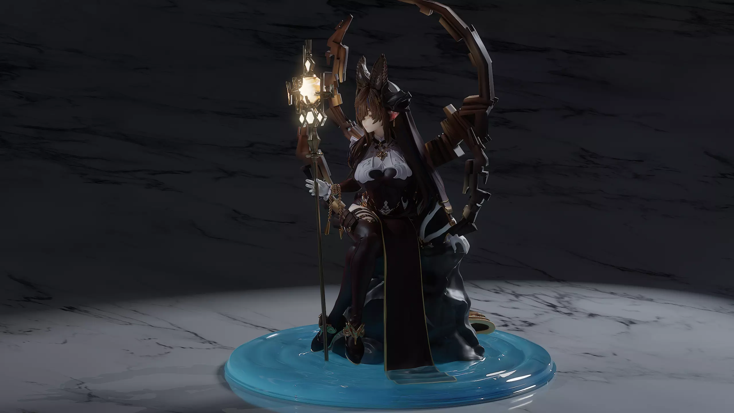 Galleon Gran blue Fantasy 3D print model_12