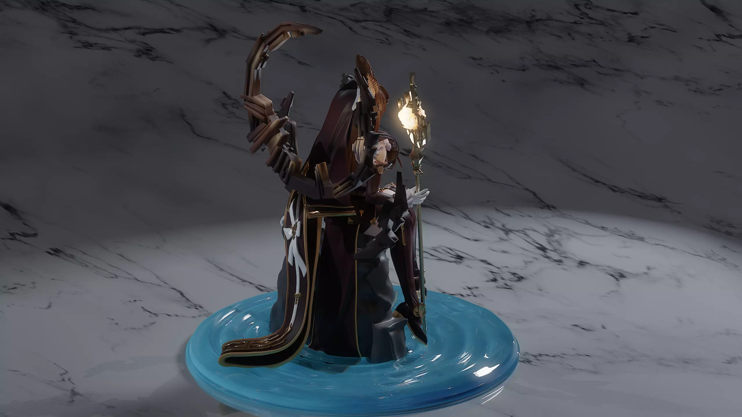 Galleon Gran blue Fantasy 3D print model_11