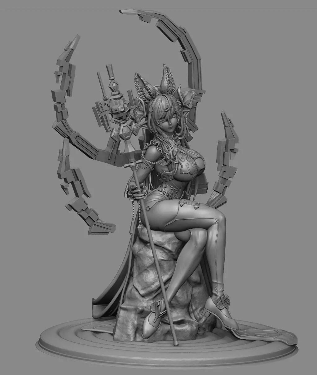 Galleon Gran blue Fantasy 3D print model_4