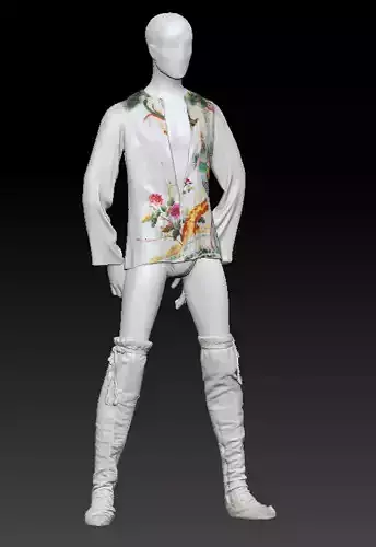 David Bowie white boots costume