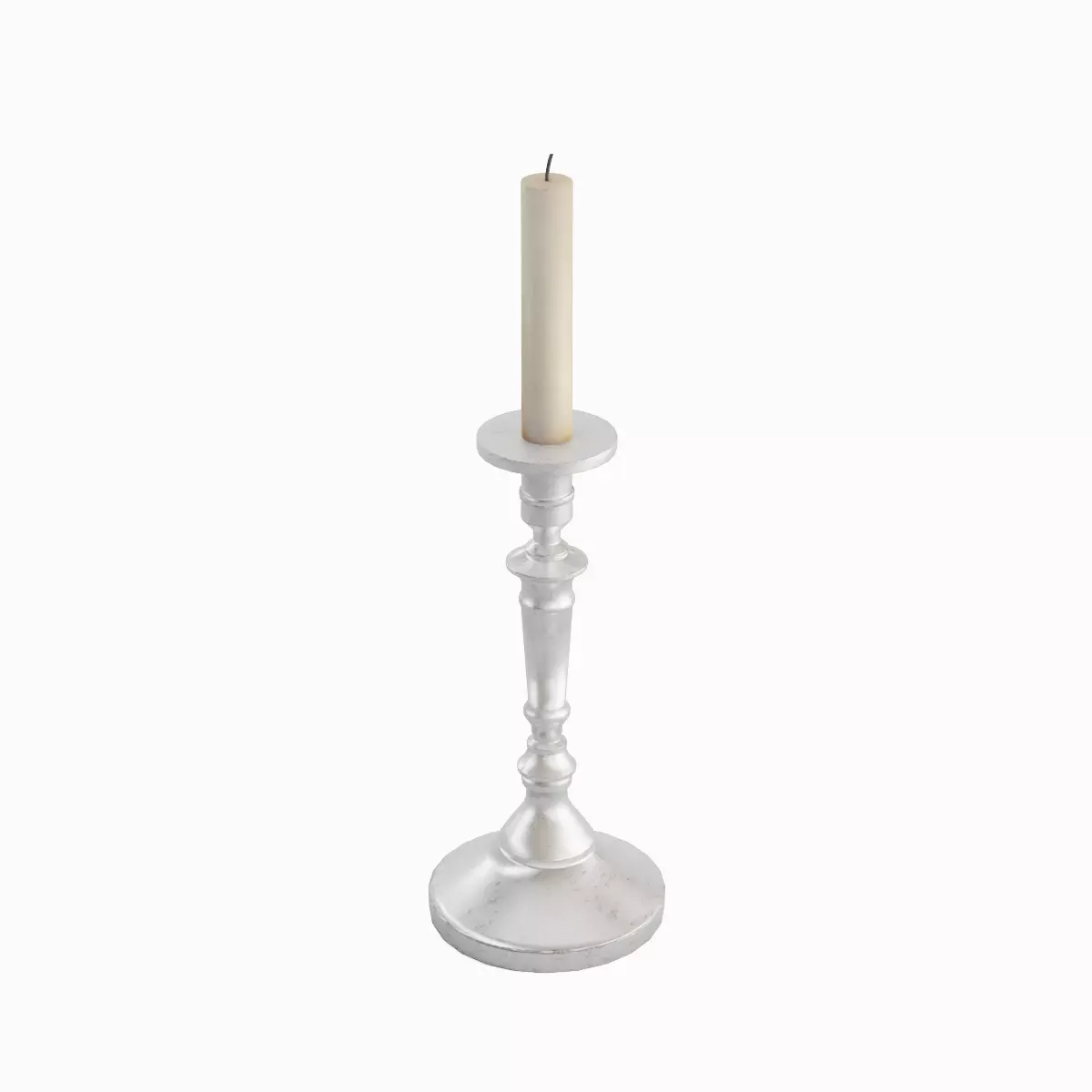 Vintage Candlestick Set Low-poly 3D model_17
