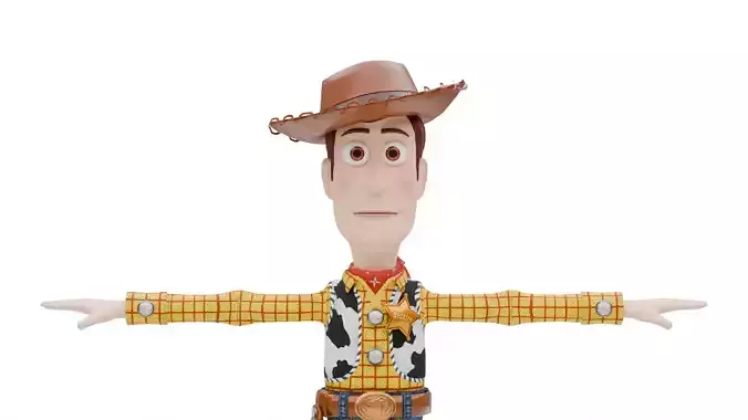 Woody Toy Story Low-poly 3D model
