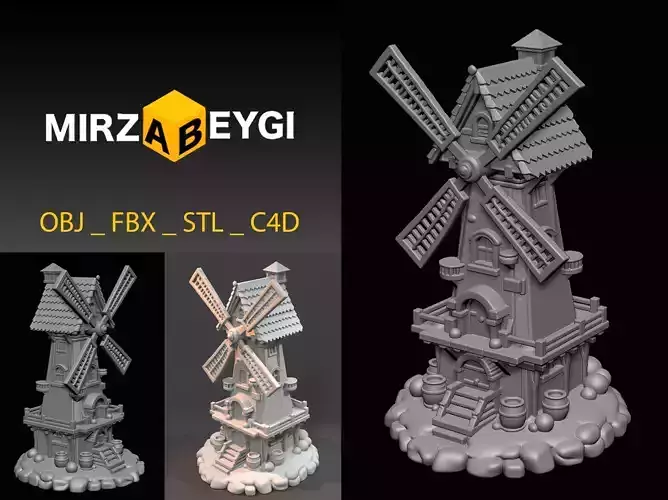 3D Windmill Model