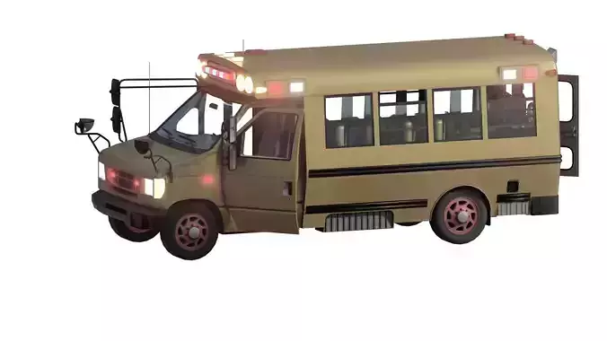 Rescue bus with equipment