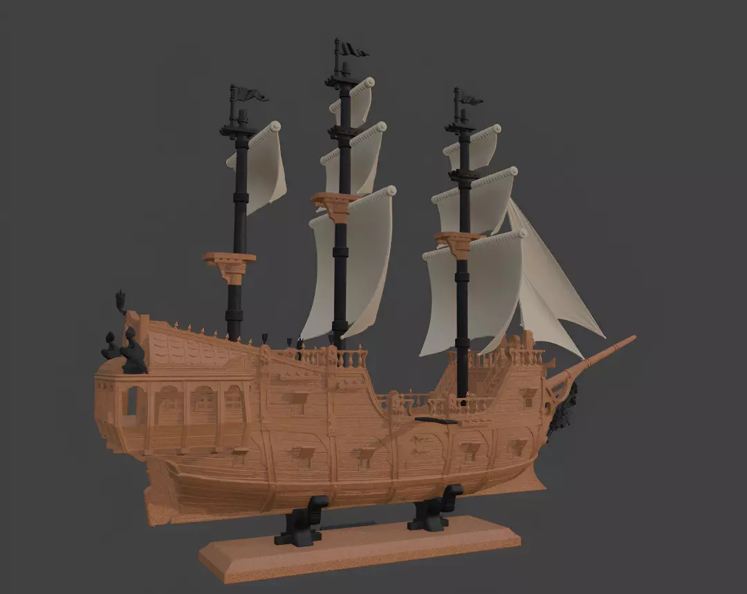 Pirate Ship 3D Printing Model 3D print model_7