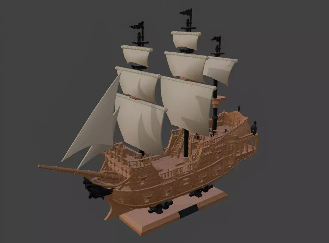 Pirate Ship 3D Printing Model 3D print model_1