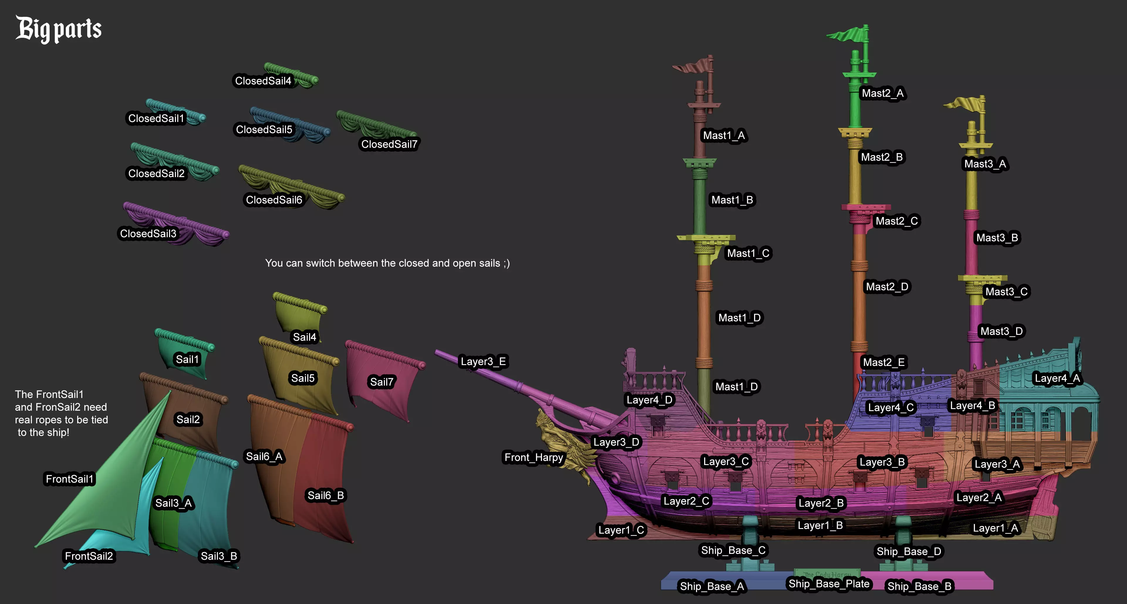 Pirate Ship 3D Printing Model 3D print model_2