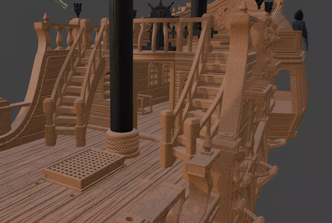 Pirate Ship 3D Printing Model 3D print model_5