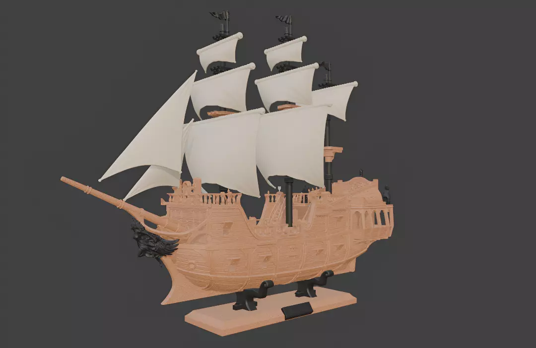 Pirate Ship 3D Printing Model 3D print model_3