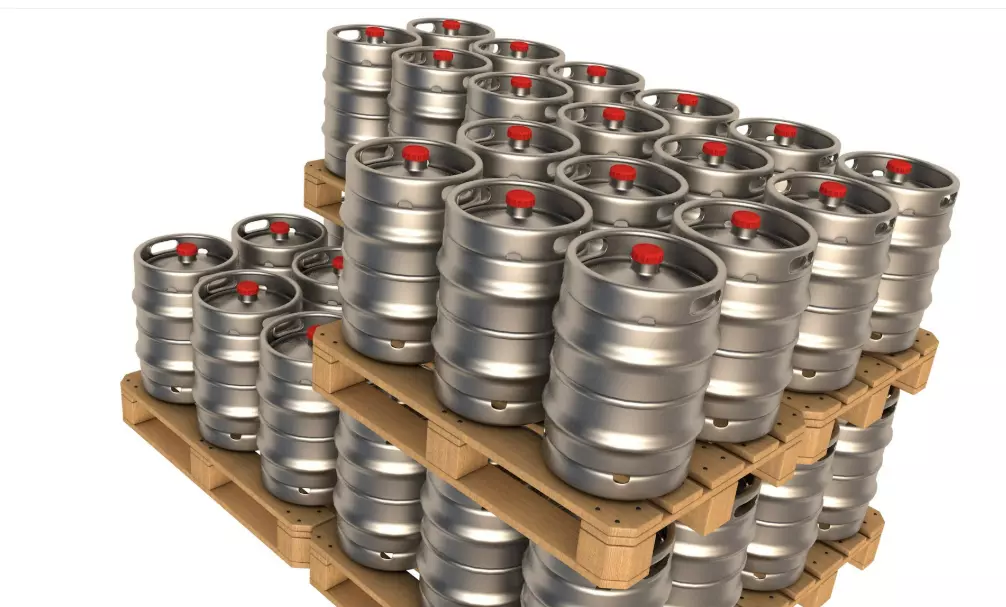Pallets Of Beer Kegs 3D model_2