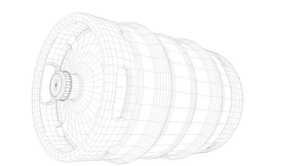 Pallets Of Beer Kegs 3D model_10