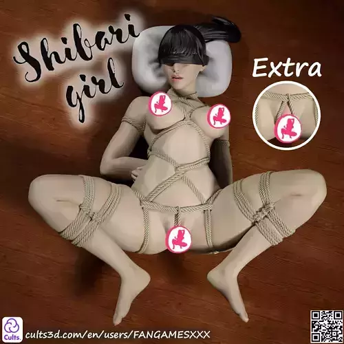 Shibari woman tied