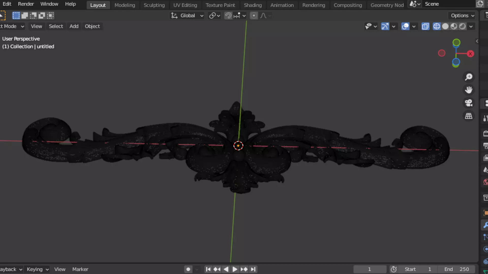 carved classic decorative ornament cnc 3d printing stl 61 3D model_7