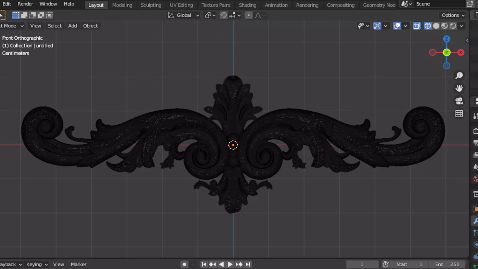 carved classic decorative ornament cnc 3d printing stl 61 3D model_6