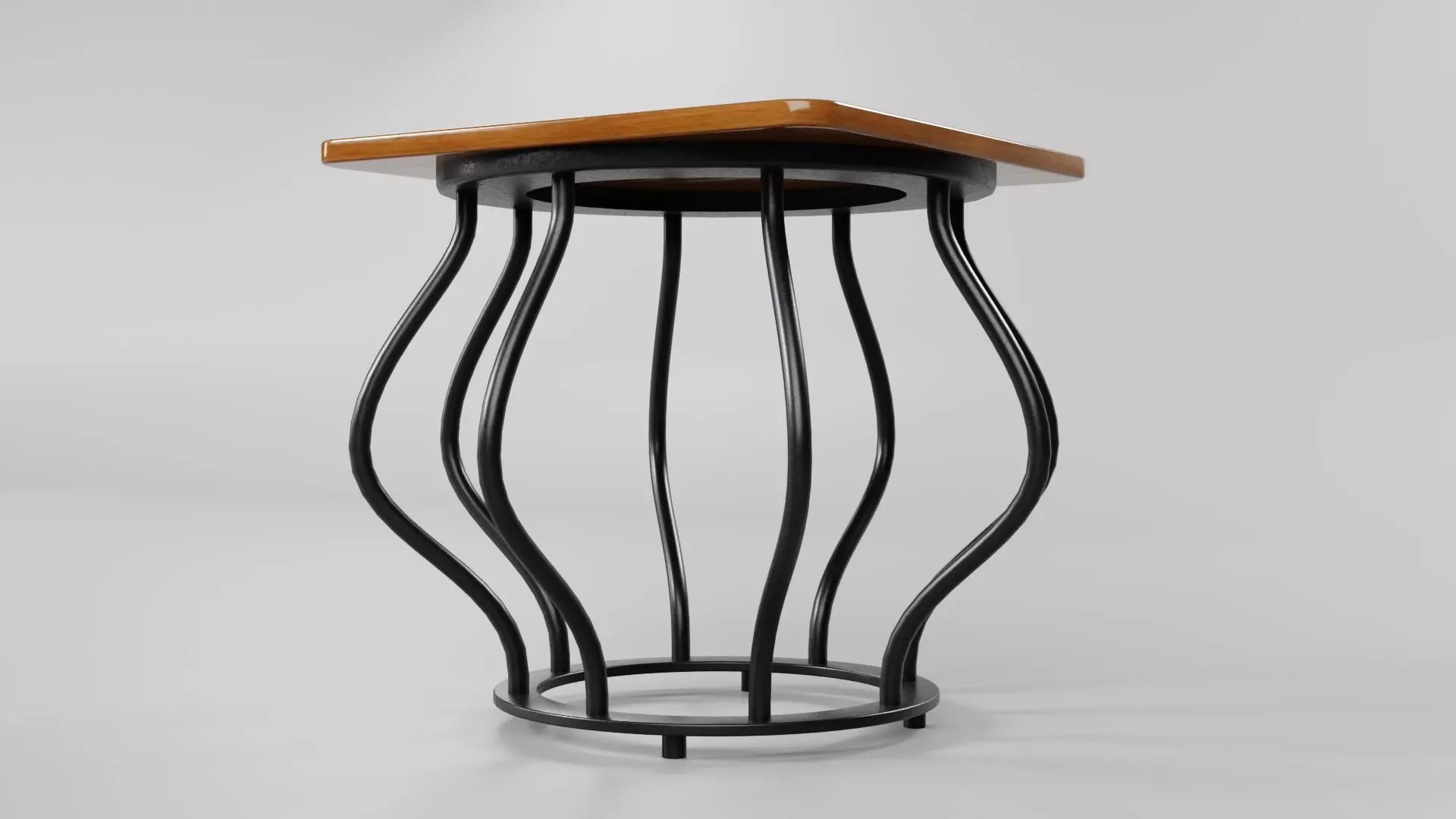 Square Table CG104 3D model_4