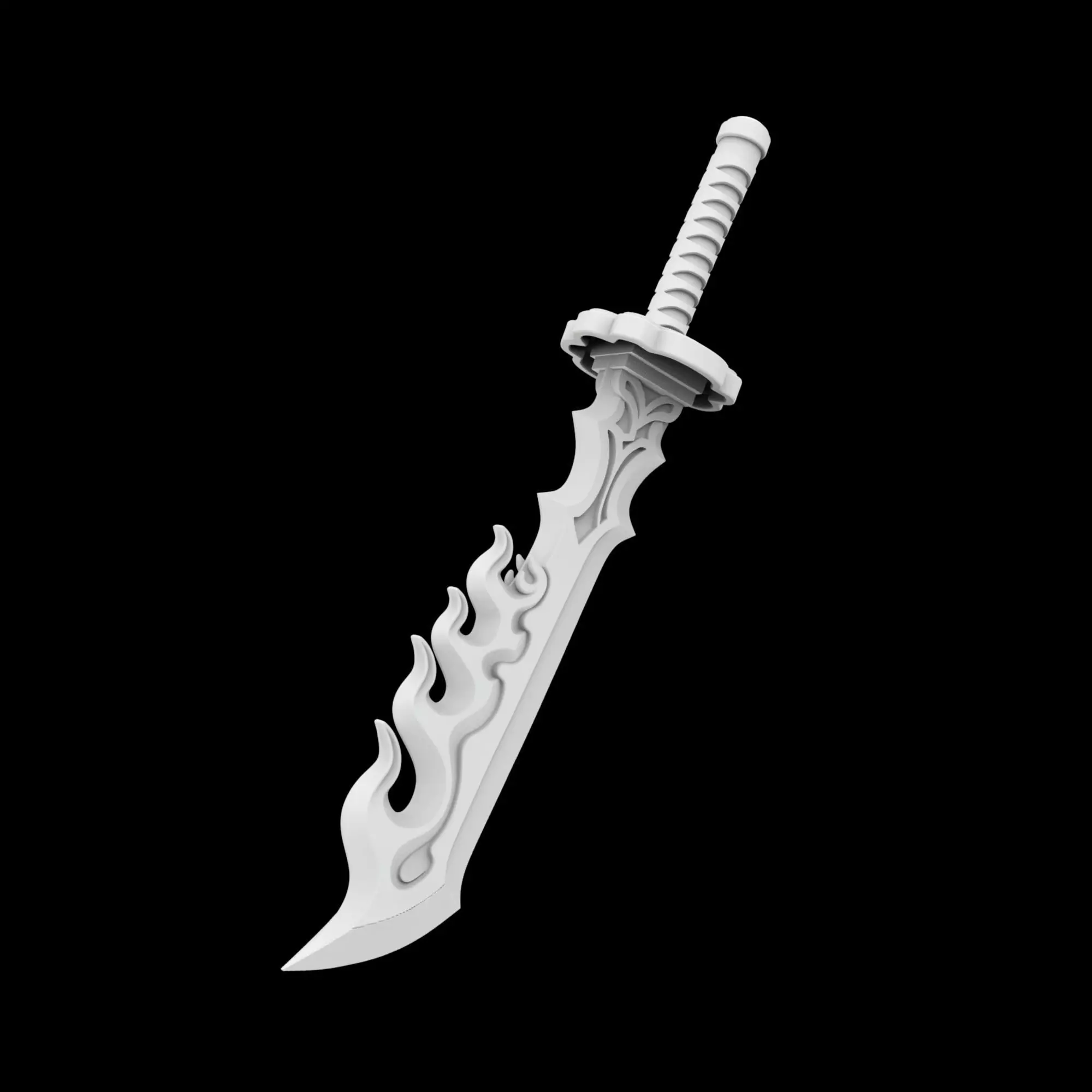 Demon Slayer Sword 3D Printable Model 3D print model