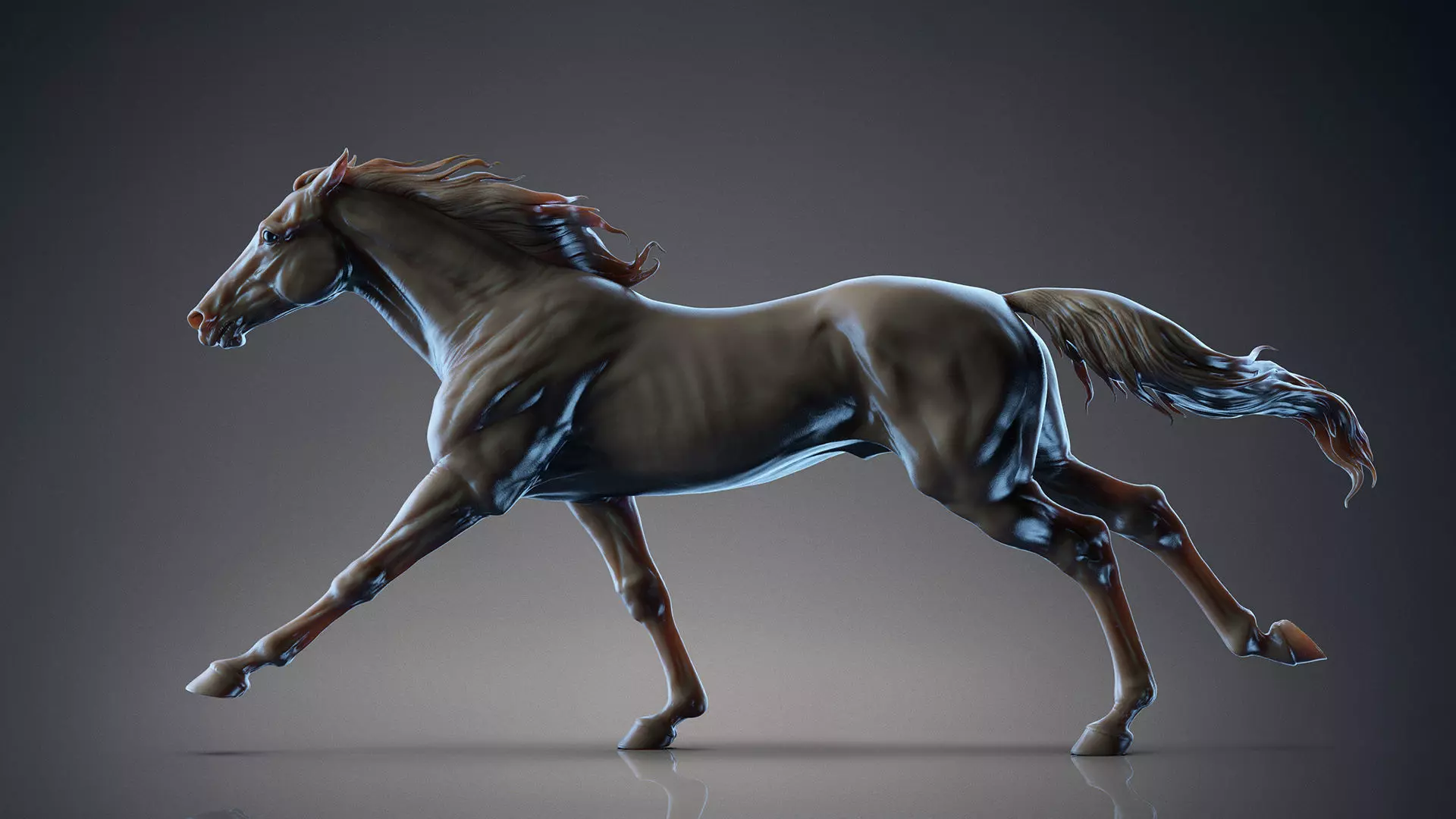 Racehorse   -  3D Sculpting 3D print model_4