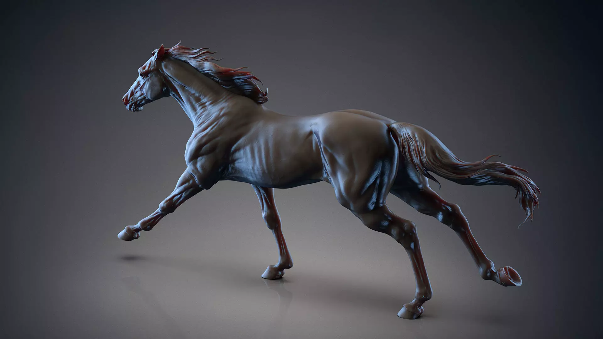 Racehorse   -  3D Sculpting 3D print model_5