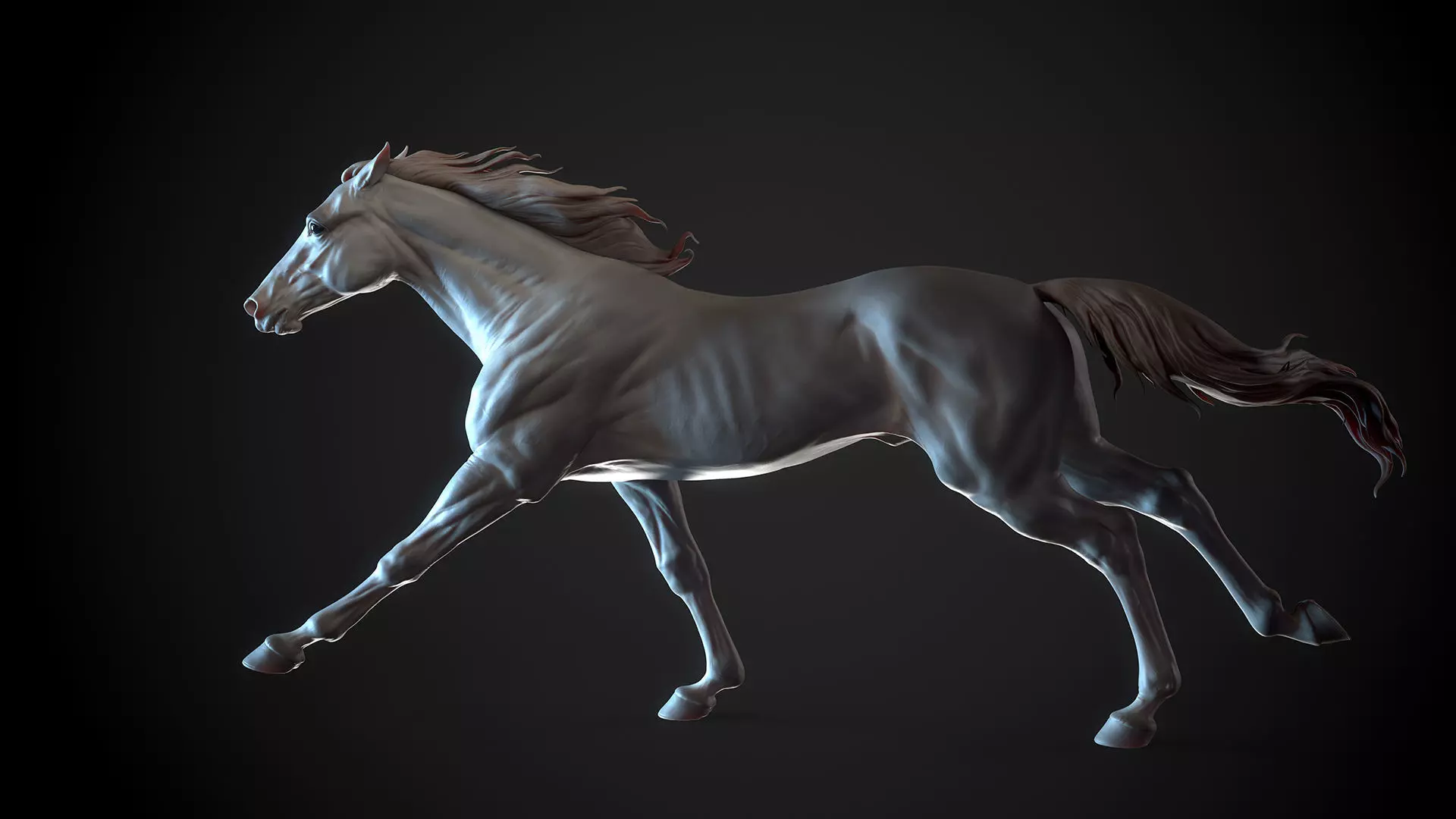 Racehorse   -  3D Sculpting 3D print model_17
