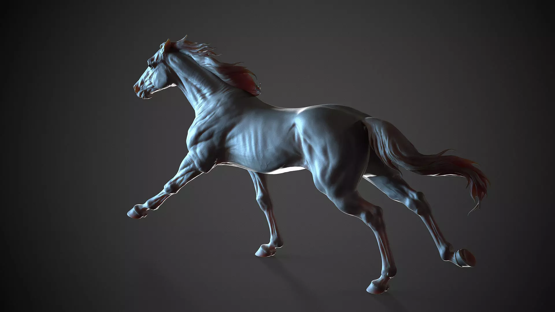 Racehorse   -  3D Sculpting 3D print model_15