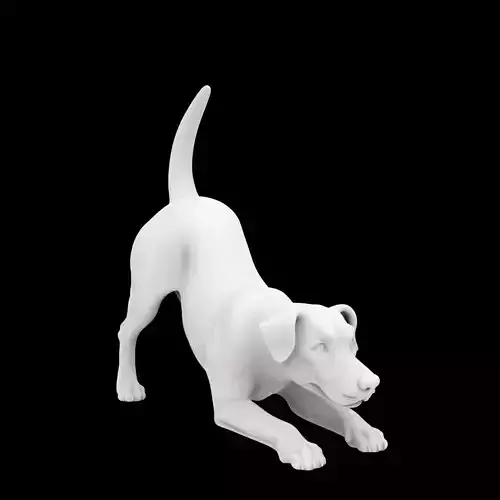 Dog Playful Puppy Pose 3D Print Model