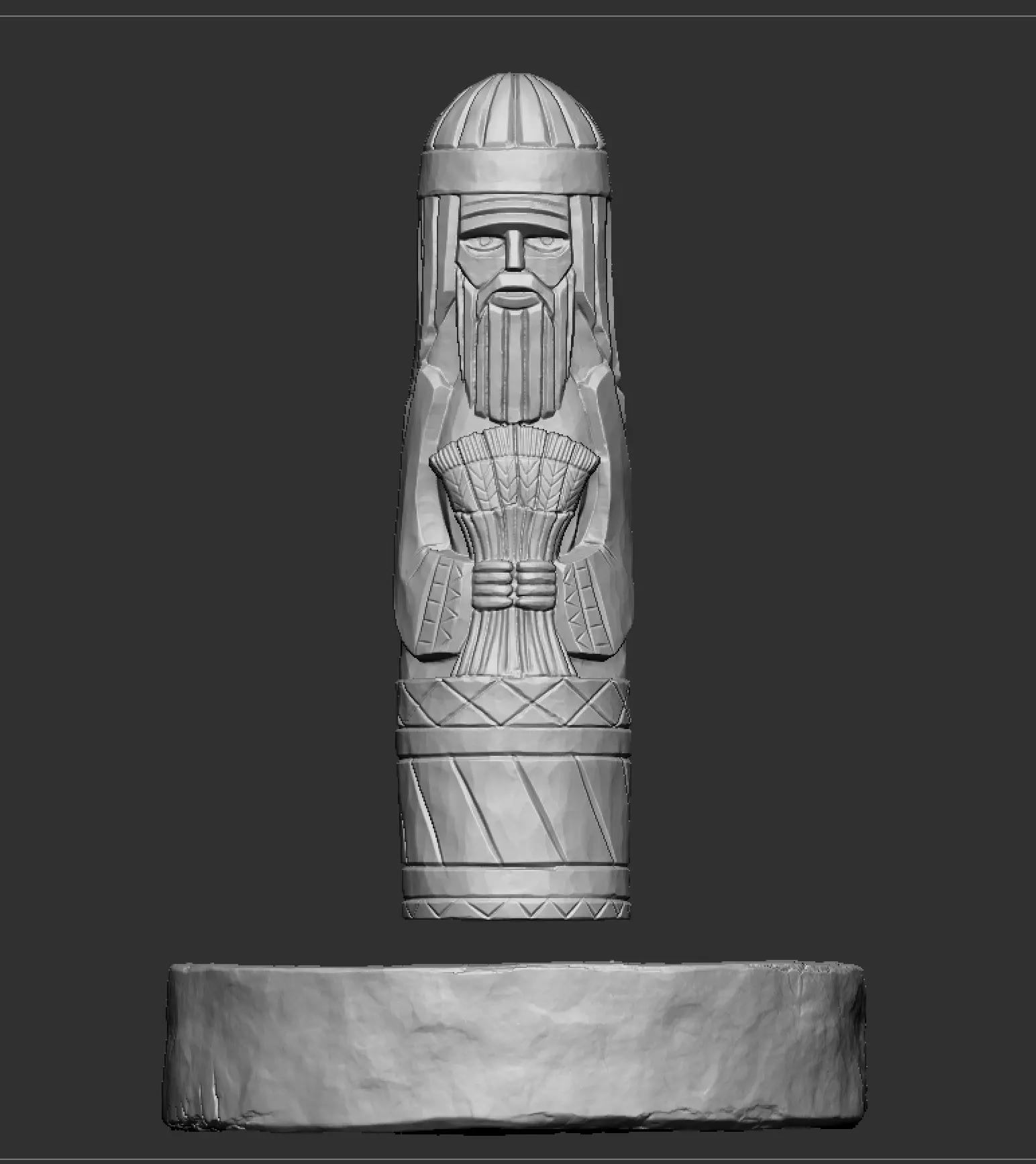 Slavic God Dazhdbog 3D print model_2