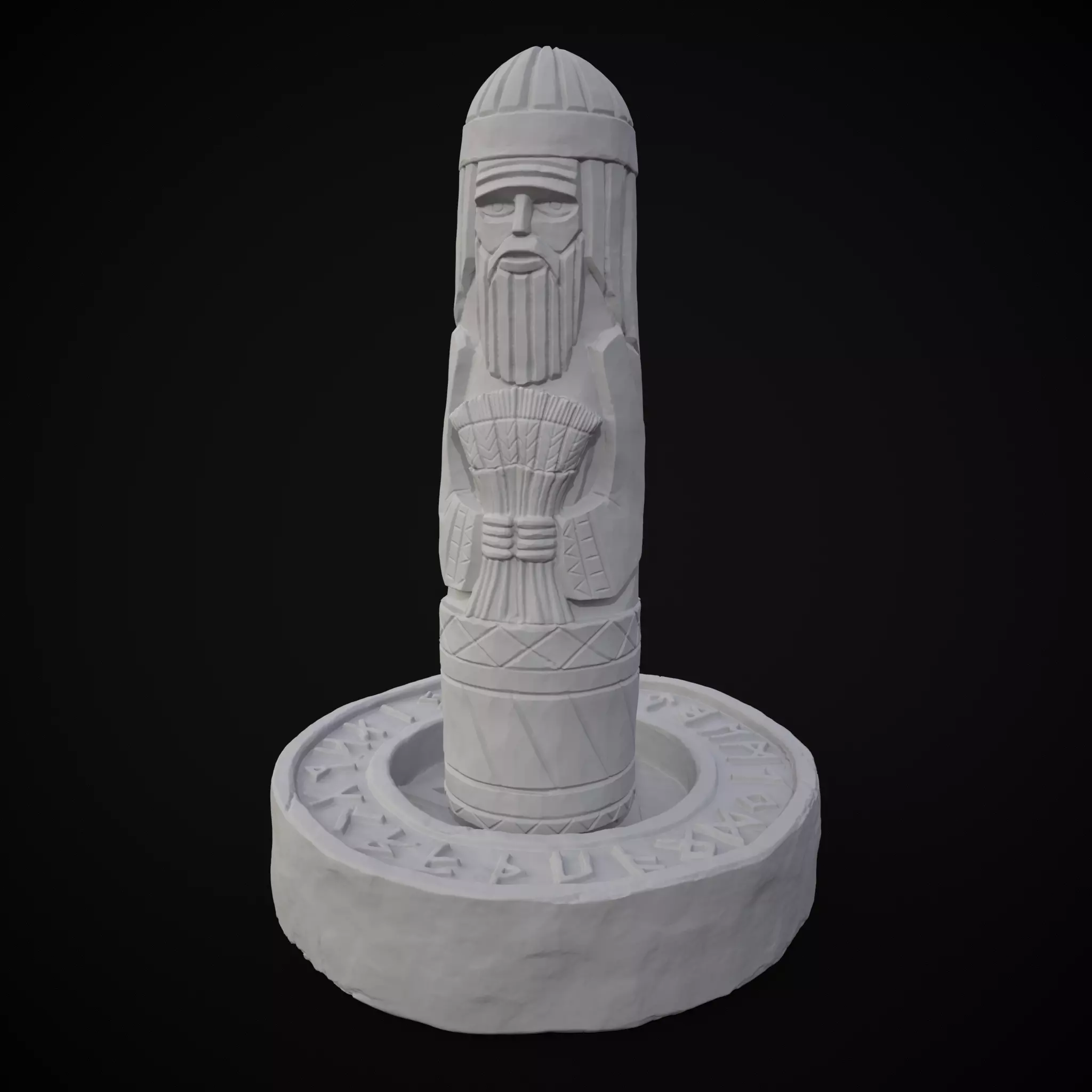 Slavic God Dazhdbog 3D print model_0