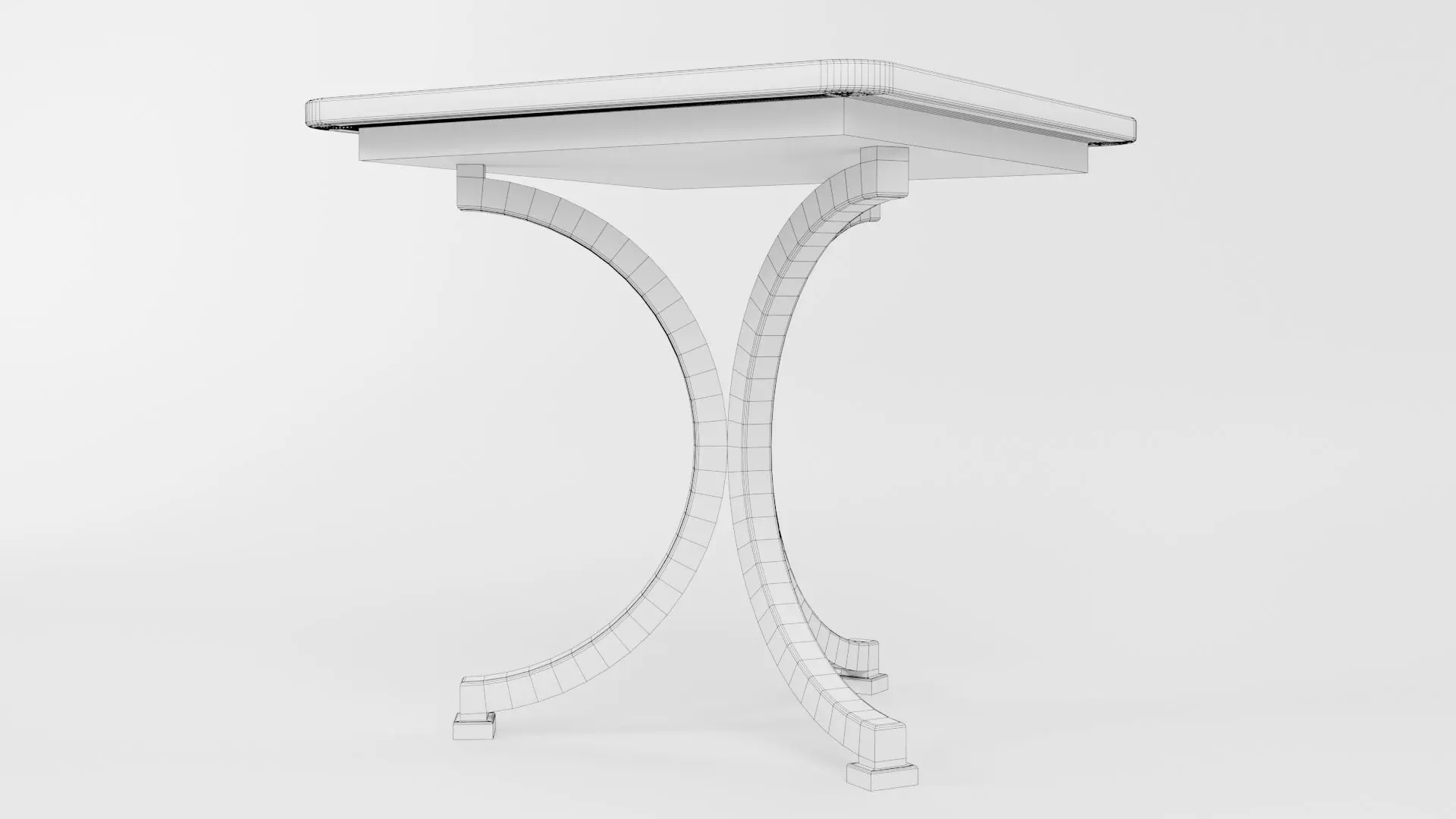Square Table CG106 3D model_5