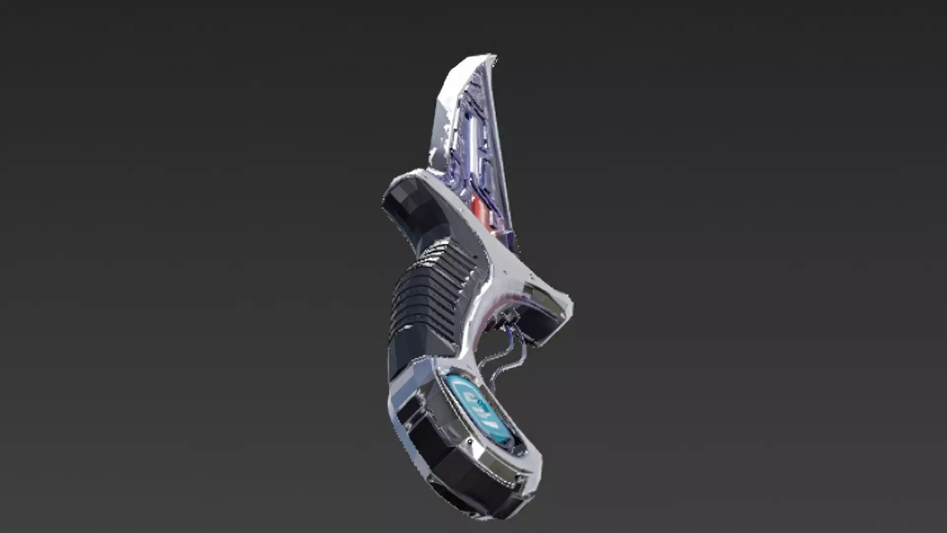 Cartoon Cyber Dagger PBR 3D Model Low-poly 3D model_4