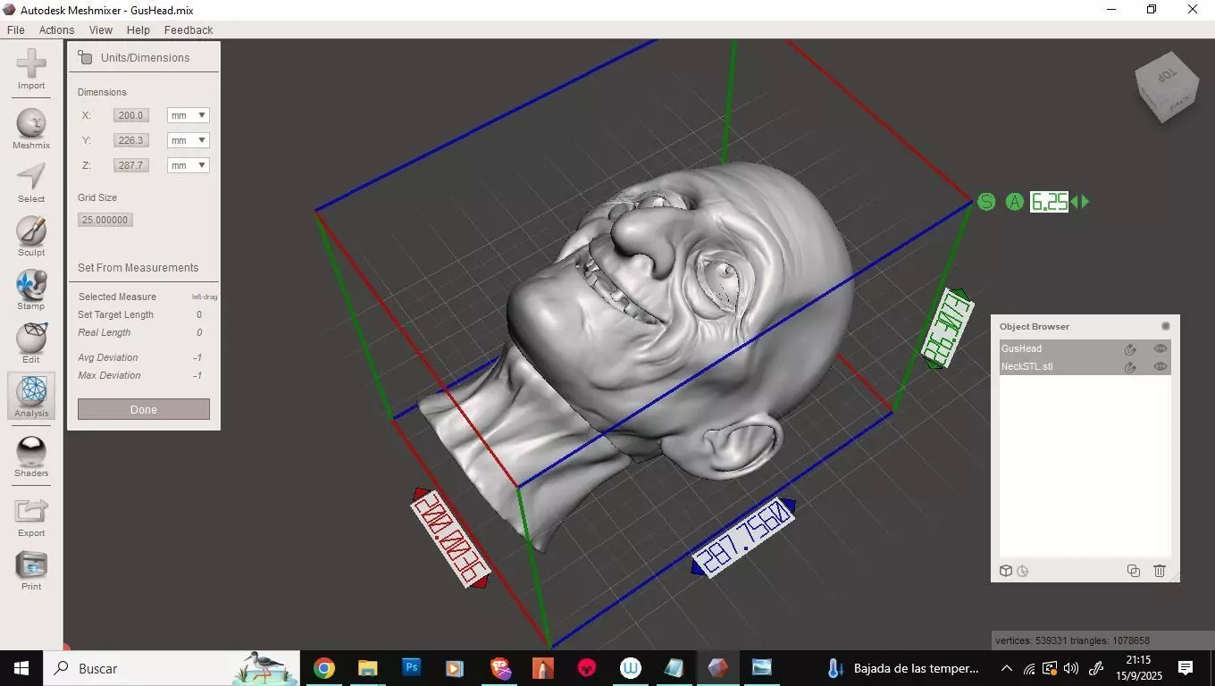 Disney Haunted Mansion Gus Life Size Head 3D Printable Sculpt 3D print model_12