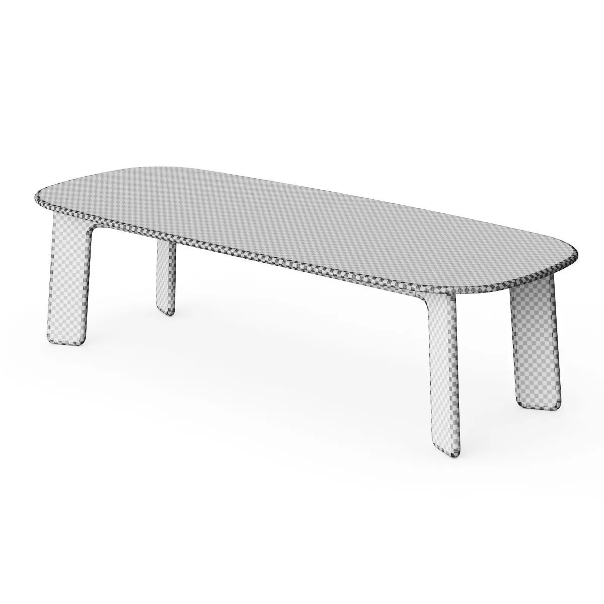 CPRN Homood Roger Dining Table 3D model_2