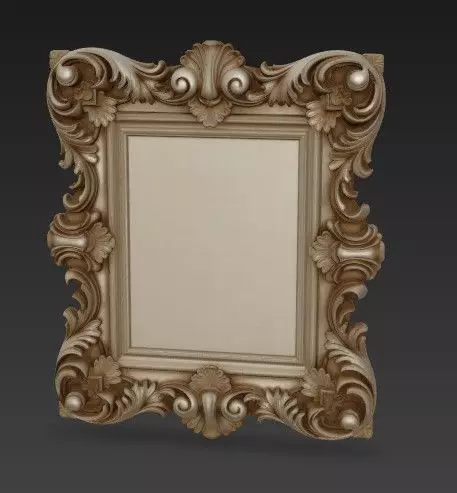 Baroque and Rococo Decorative Frame Collection 3D print model_1