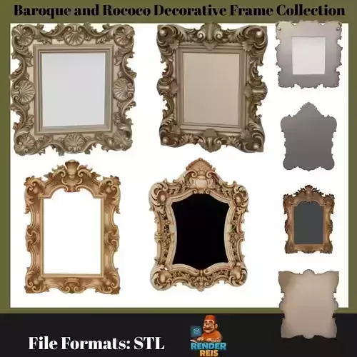 Baroque and Rococo Decorative Frame Collection