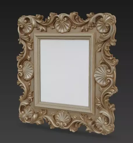 Baroque and Rococo Decorative Frame Collection 3D print model_7