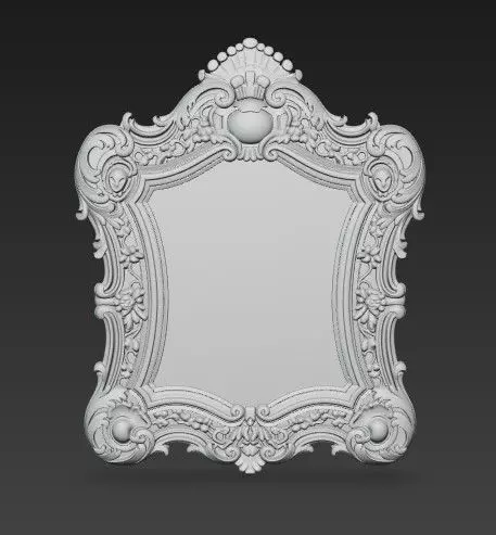 Baroque and Rococo Decorative Frame Collection 3D print model_19