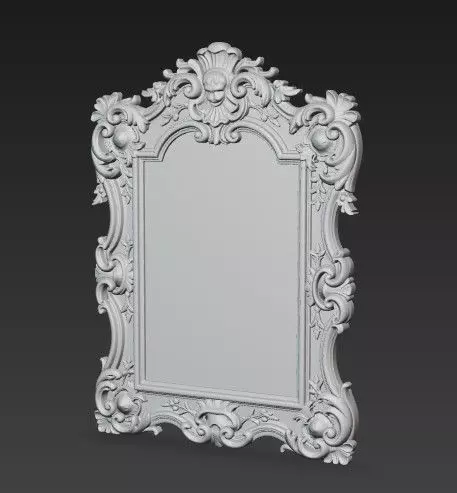 Baroque and Rococo Decorative Frame Collection 3D print model_4