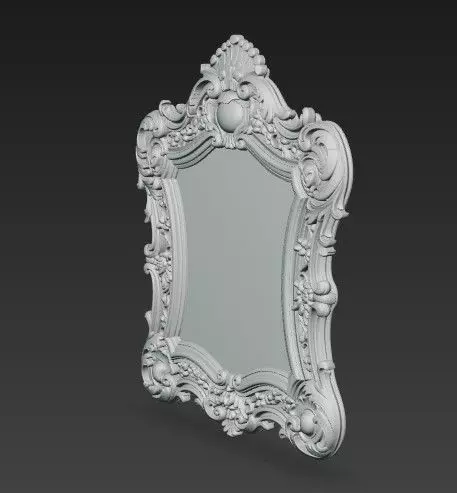 Baroque and Rococo Decorative Frame Collection 3D print model_20