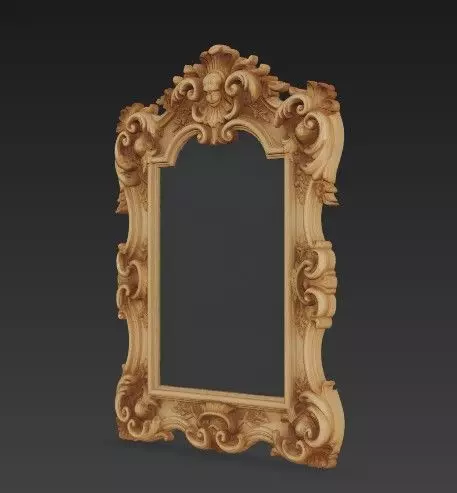 Baroque and Rococo Decorative Frame Collection 3D print model_27