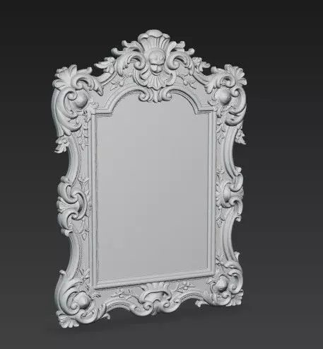 Baroque and Rococo Decorative Frame Collection 3D print model_5