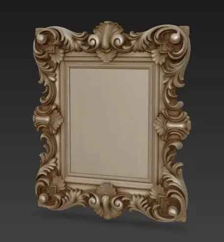 Baroque and Rococo Decorative Frame Collection 3D print model_21