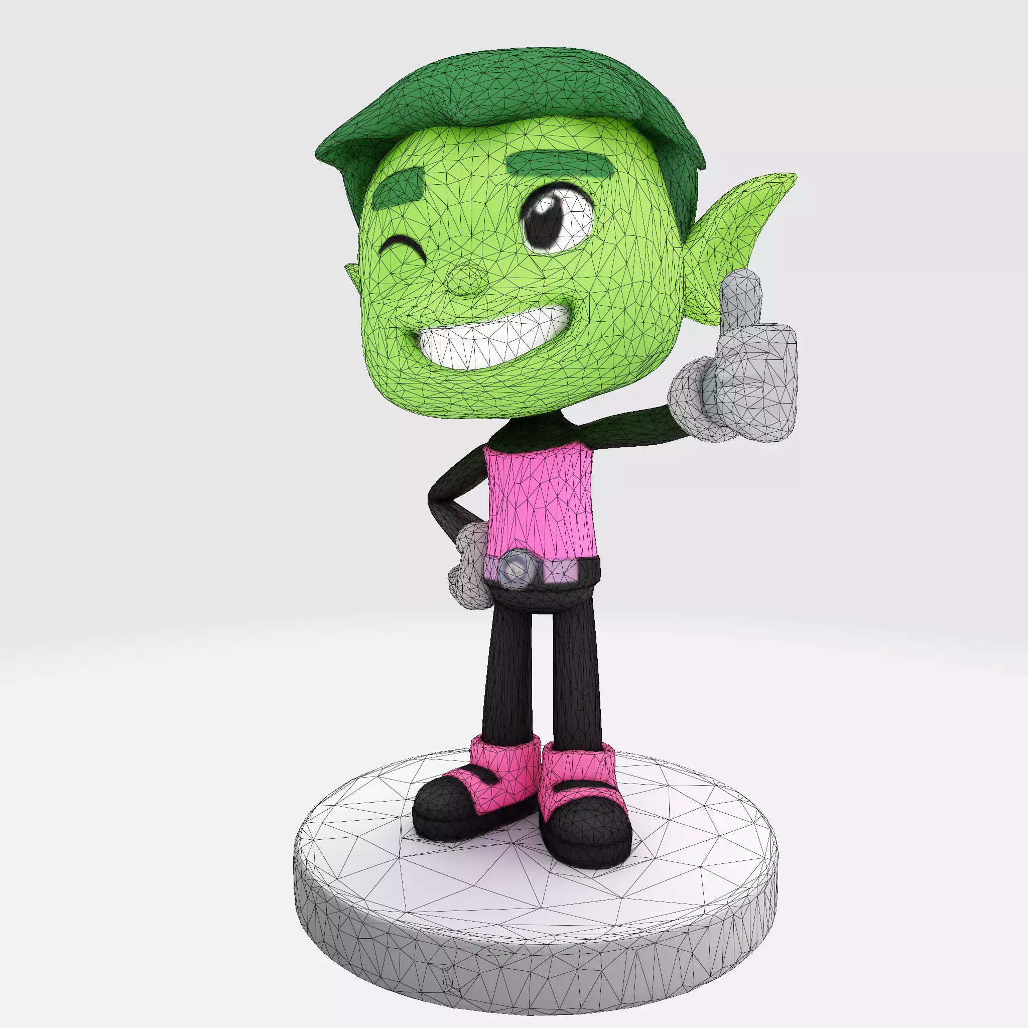 Beasty Boy Stylized 3D Print Ready Character 3D print model_18