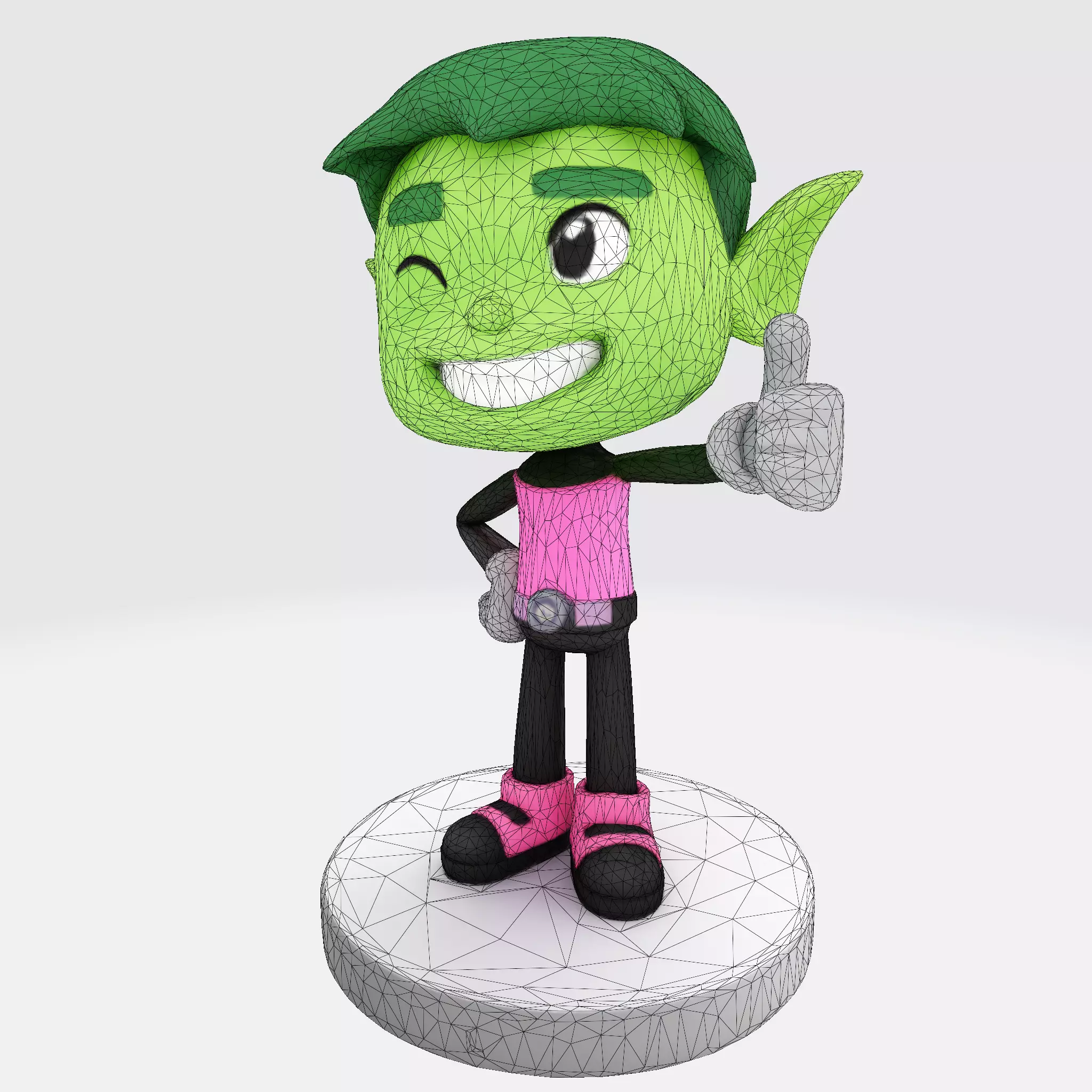 Beasty Boy Stylized 3D Print Ready Character 3D print model_11