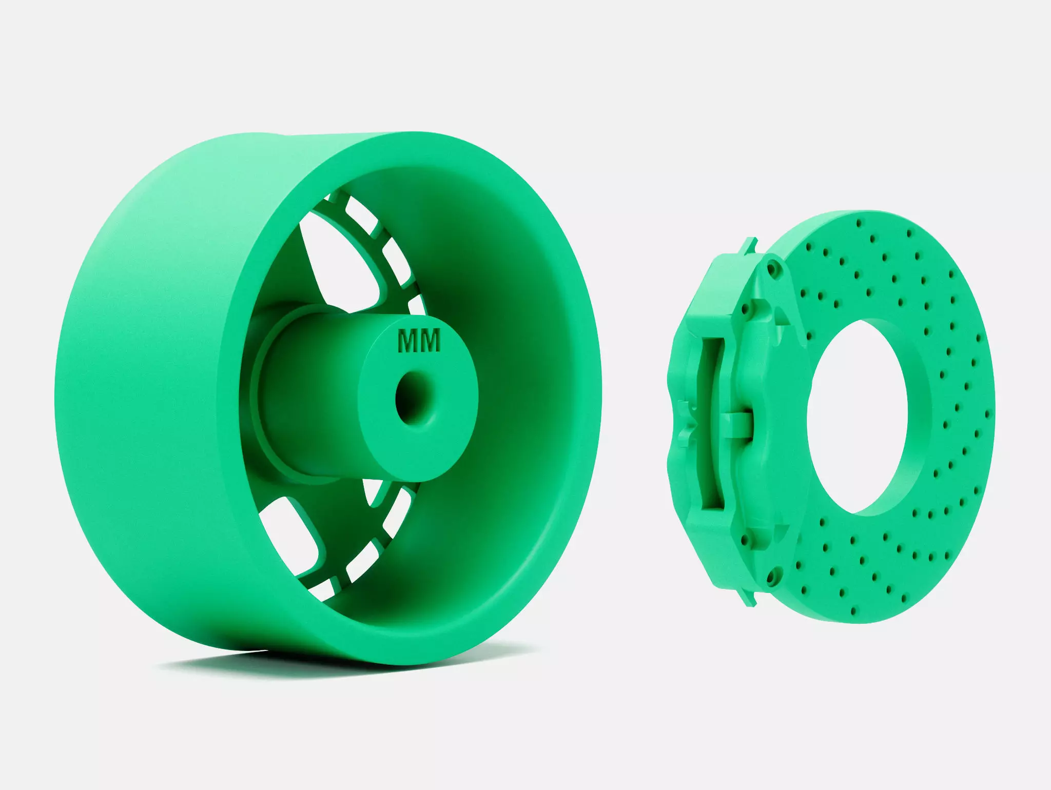 18x8 Fifteen52 Turbomac Wheel and Brake 3D print model_6