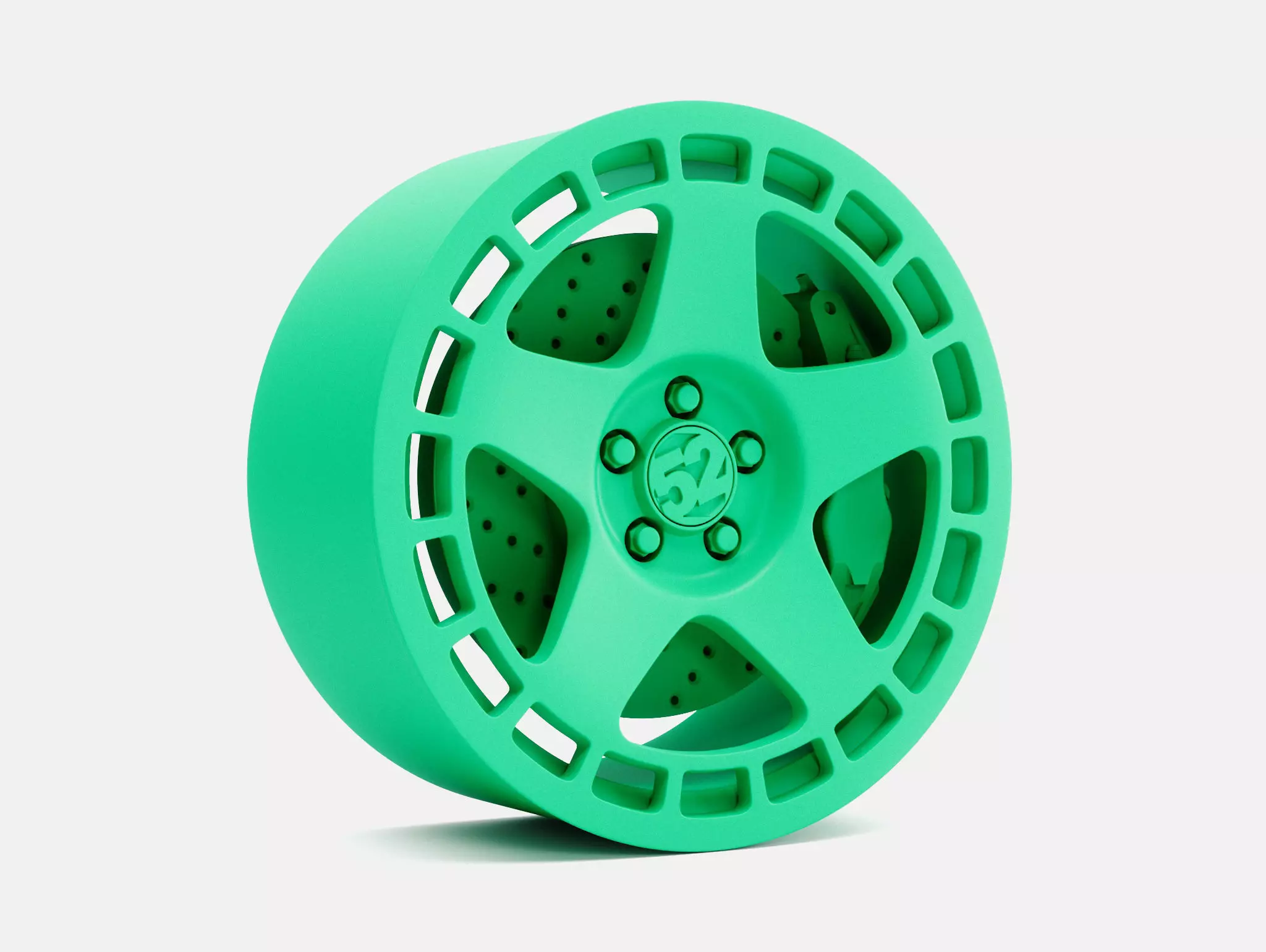 18x8 Fifteen52 Turbomac Wheel and Brake 3D print model_1