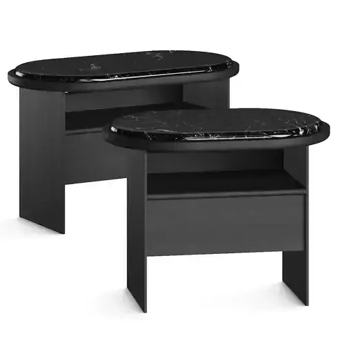 Gallotti and Radice Sensei Nightstand Bedside Table