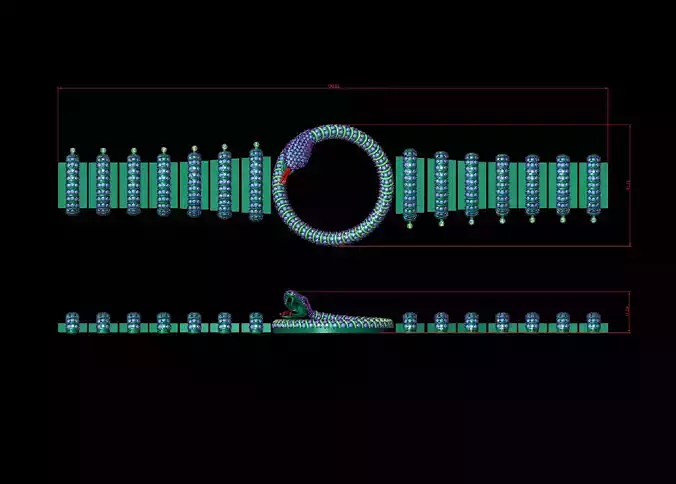 rolex Watch Belt 3D model 3D print model