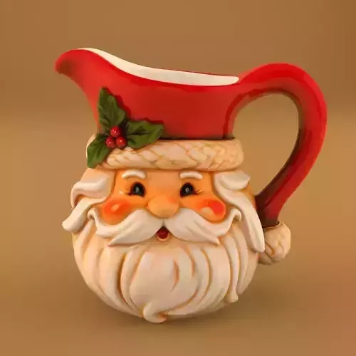 Santa Sweet Treats Candy and Candle Container 3D print model Santa Sweet Treats Candy and Candle Container 3D print model